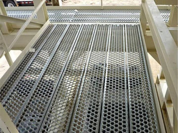 China Galvanisiertes Griff-Planken-Gitter Stahl-Perf O, perforiertes Metallsieb-Antibeleg fournisseur